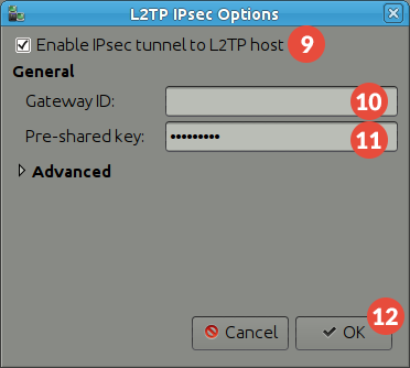 configure l2tp/ipsec vpn on ubuntu studio